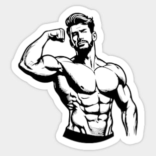 Fit Man Sticker